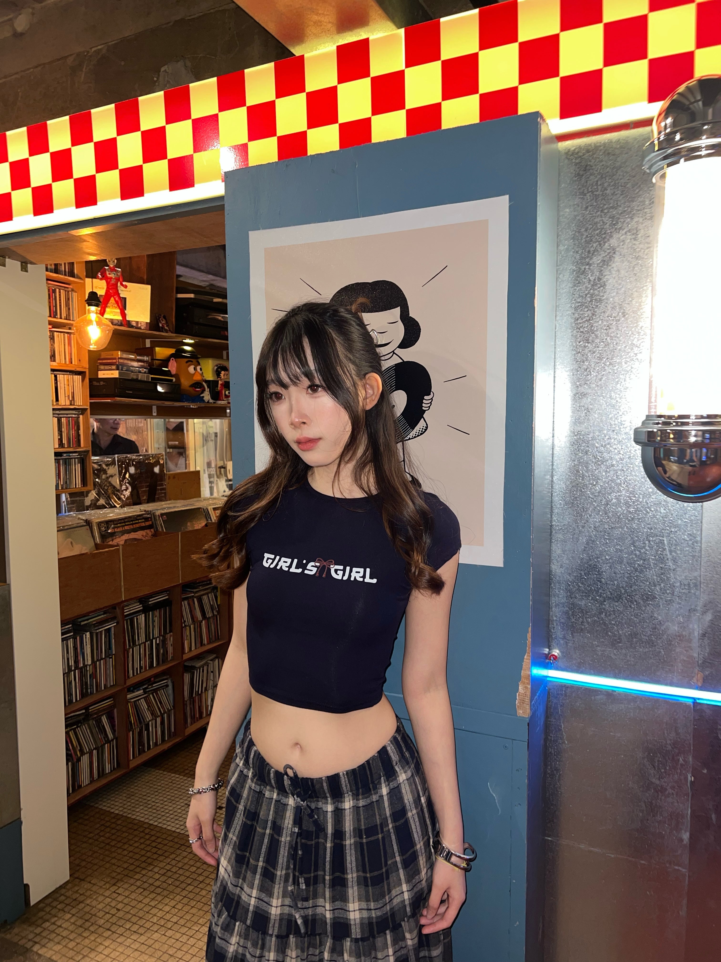 GG CNY Navy Blue Fortune Ribbon Tee