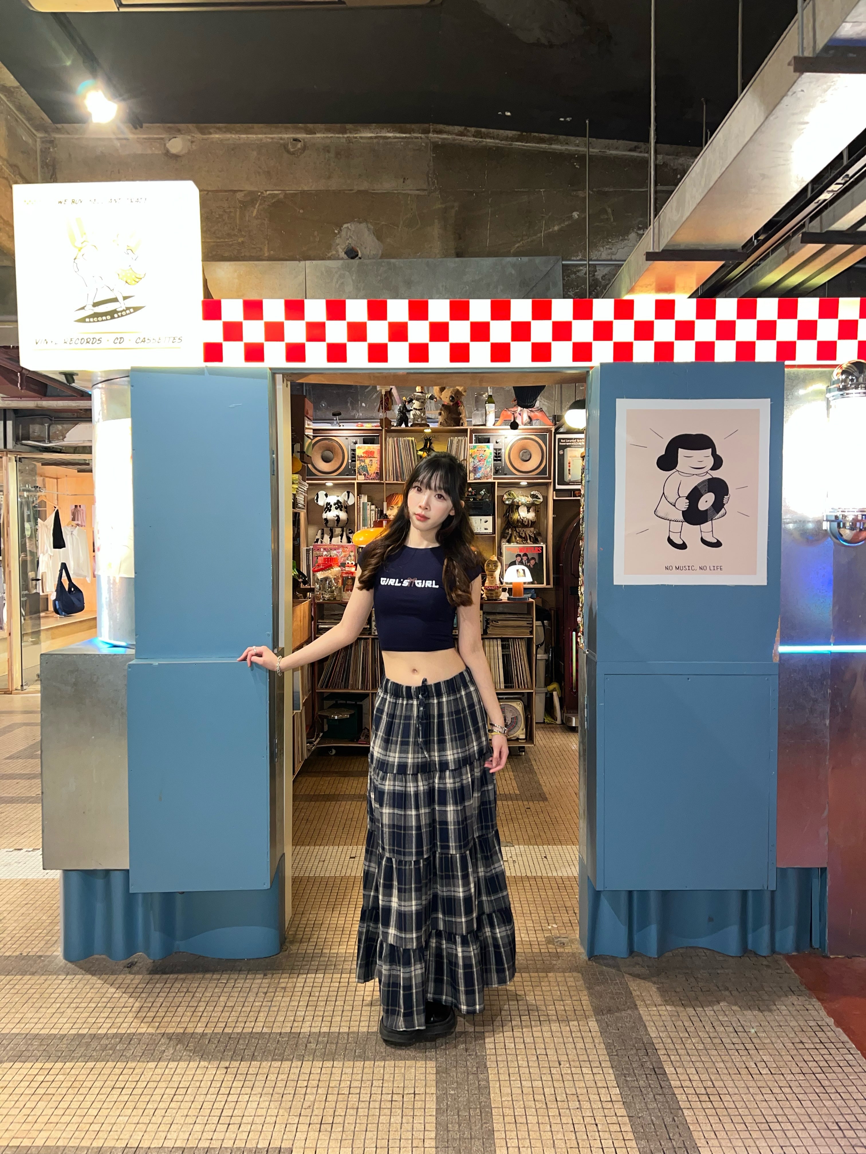GG CNY Navy Blue Fortune Ribbon Tee