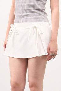 GG CNY White Ribbon Mini Skirt