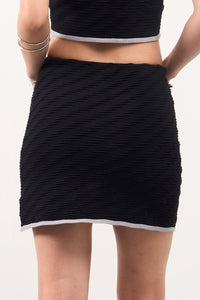 GG CNY Black Chinese Retro Short Skirt