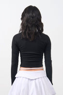 Girl'sGirl Striped Black Long Sleeves