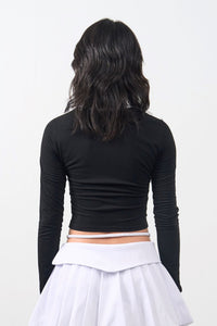 Girl'sGirl Striped Black Long Sleeves