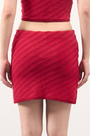 GG CNY Red Chinese Retro Short Skirt