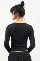 GG CNY Black Chinese Bow Style Long Sleeve