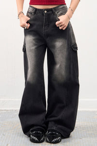 GG Black Baggy Pants