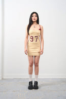 Girl'sGirl Apricot Khaki Bodycon Dress