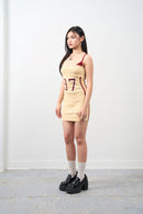 Girl'sGirl Apricot Khaki Bodycon Dress