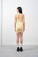Girl'sGirl Apricot Khaki Bodycon Dress