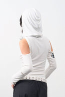 Girl'sGirl White Hooded Long Sleeve
