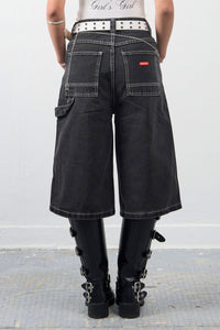 Girl'sGirl Charcoal Denim Jorts