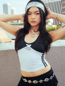 Girl'sGirl Round Neck Halter Top