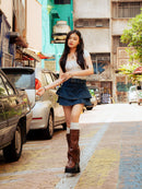 Girl'sGirl Denim Mini Skirt