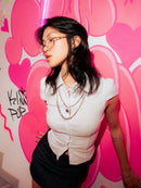 Girl'sGirl White Button Up Shirt