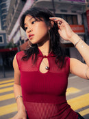 GG CNY Red Knitted Sleeveless Top