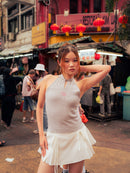 GG CNY Grey Bow Front Tank Top
