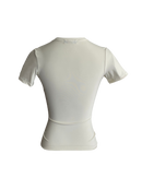 Girl'sGirl Beige Slim Fit Basic Top
