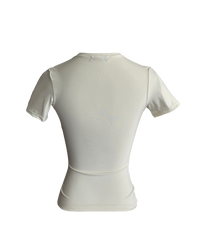 Girl'sGirl Beige Slim Fit Basic Top