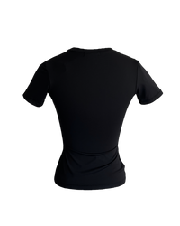 Girl'sGirl Black Slim Fit Basic Top