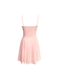 Light Pink Front-Tie Bow Ballet Dress