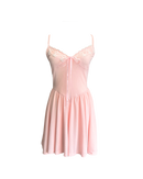 Light Pink Front-Tie Bow Ballet Dress
