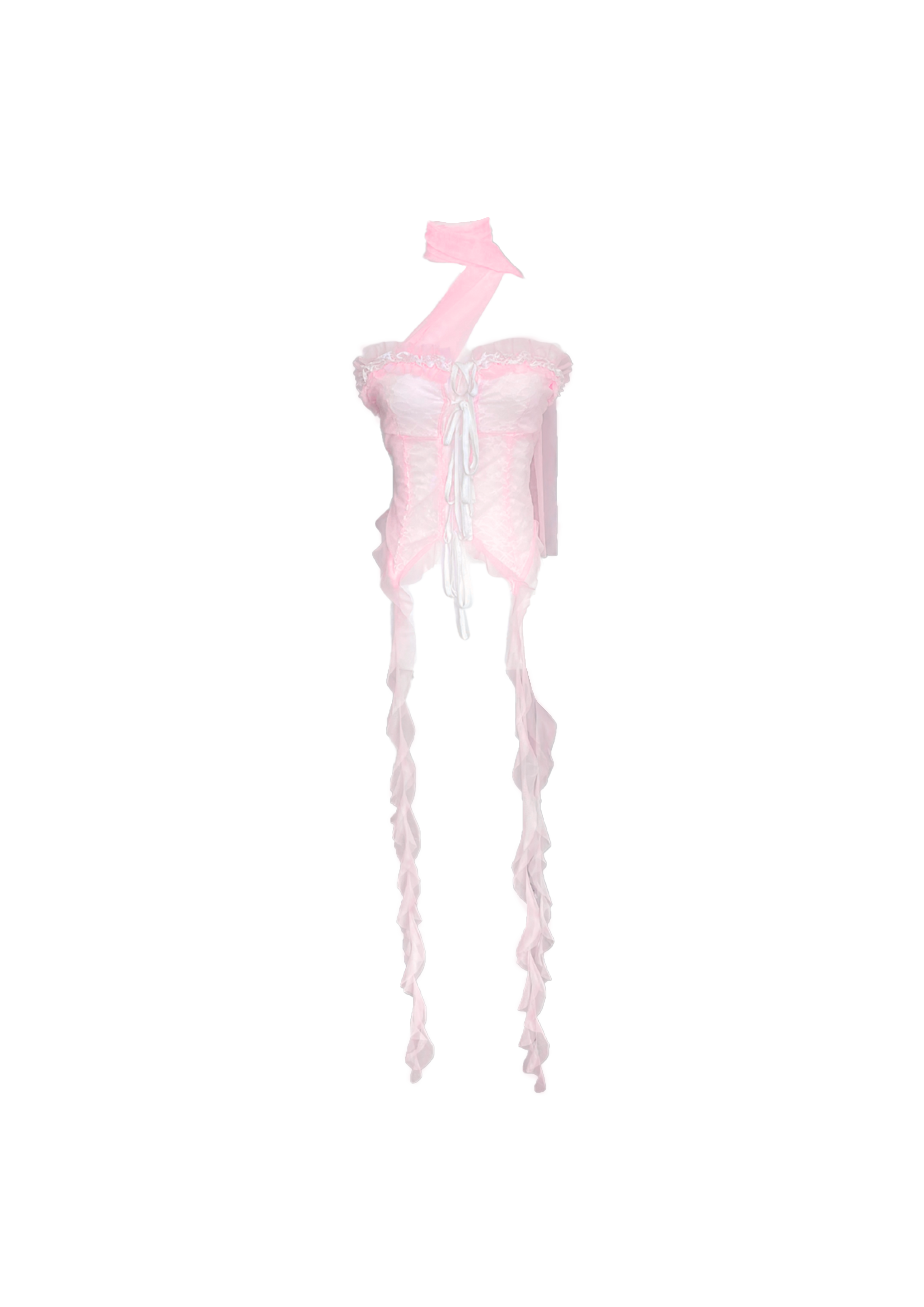 Light Pink Sheer Mesh Fairy Top