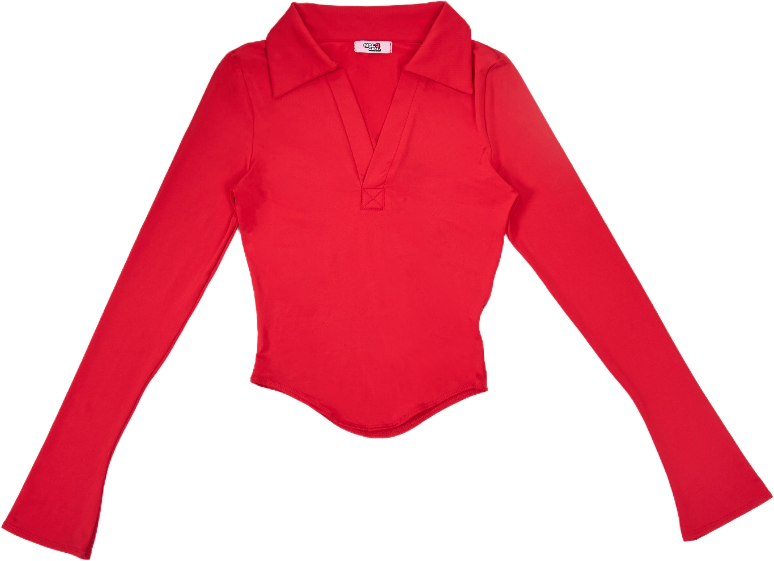 GG CNY Long Sleeves V-Neck Slim Fit Top